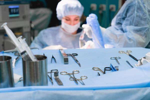 Surgical equipment prepared in an operating room